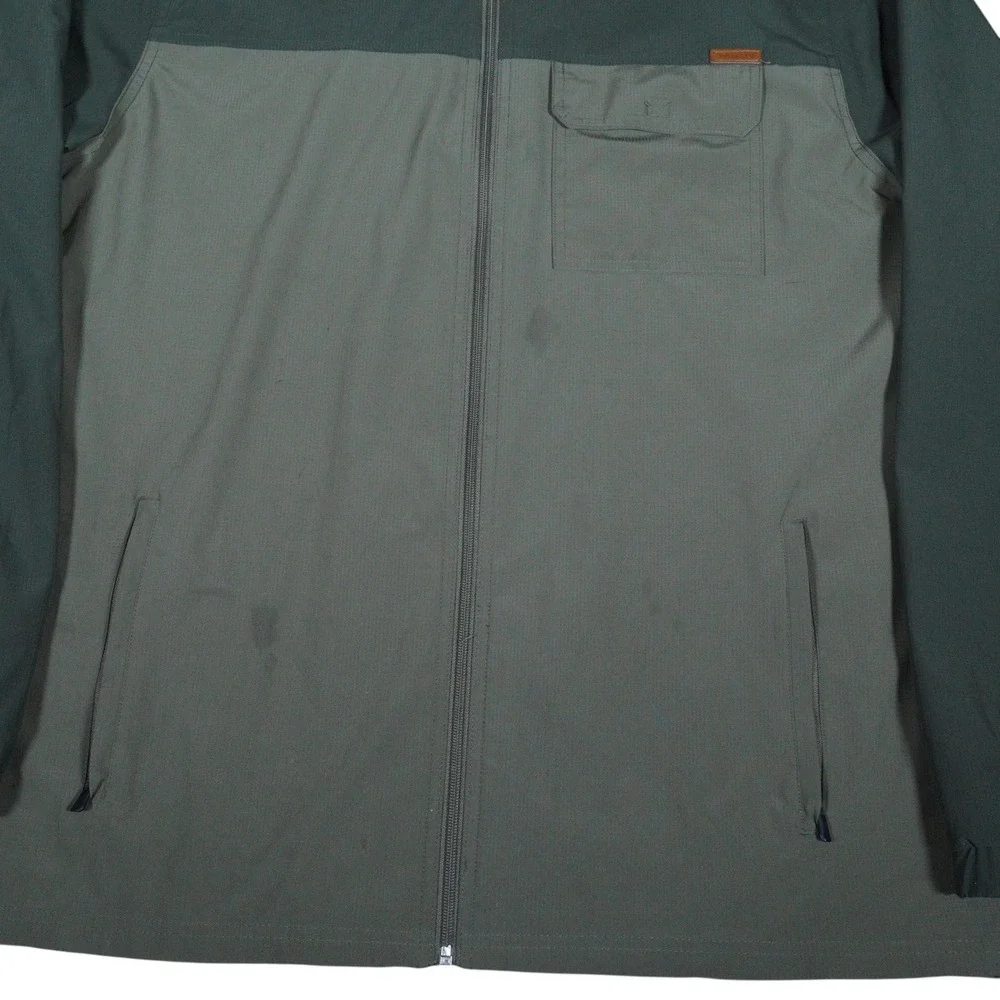 Mens XXL Hooded Windbreaker Rain Jacket Lightweight Full Zip‎